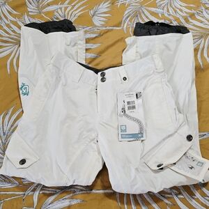 Burton White Cargo Snow Ski Pants